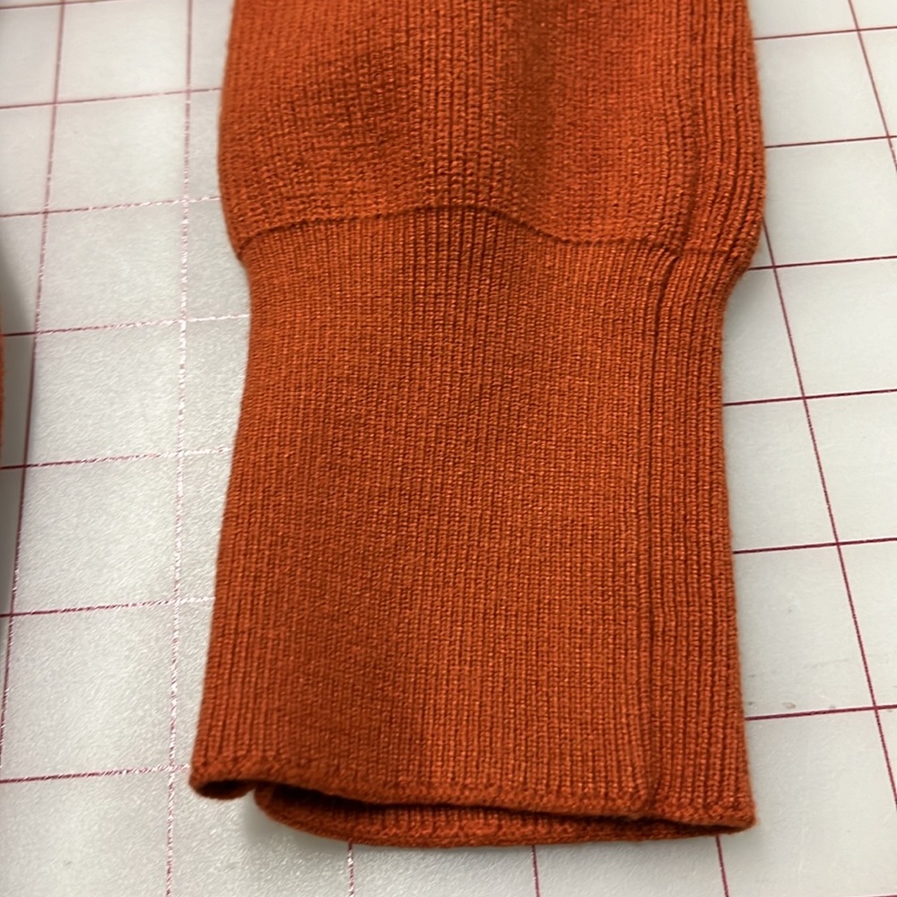 CHERFLY Dolman SLV Faux Wrap Backless Bodycon/Glam Belt Caramel Sweater Dress S - Picture 10 of 16